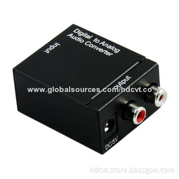 Mini Digital Analog Converter, Supports Audio Signals to Analog Stereo